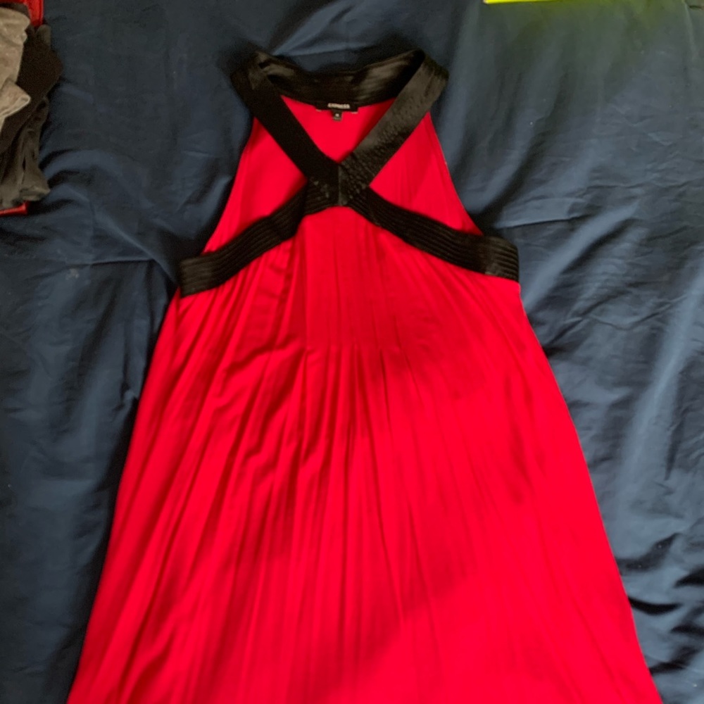 Express red cocktail dress